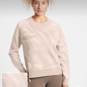 NWT Athleta jacquard crew sweater